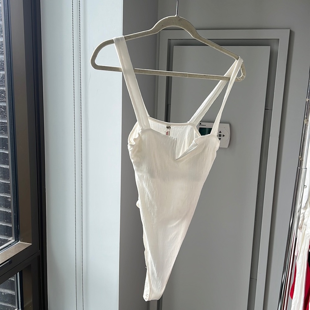 Free people body suit white